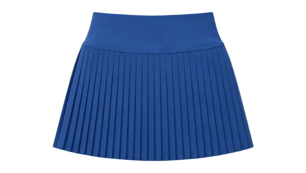Royal Blue Pleated Mini Skirt