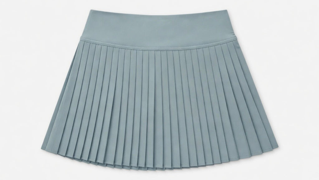 Sage Green Pleated Mini Skirt