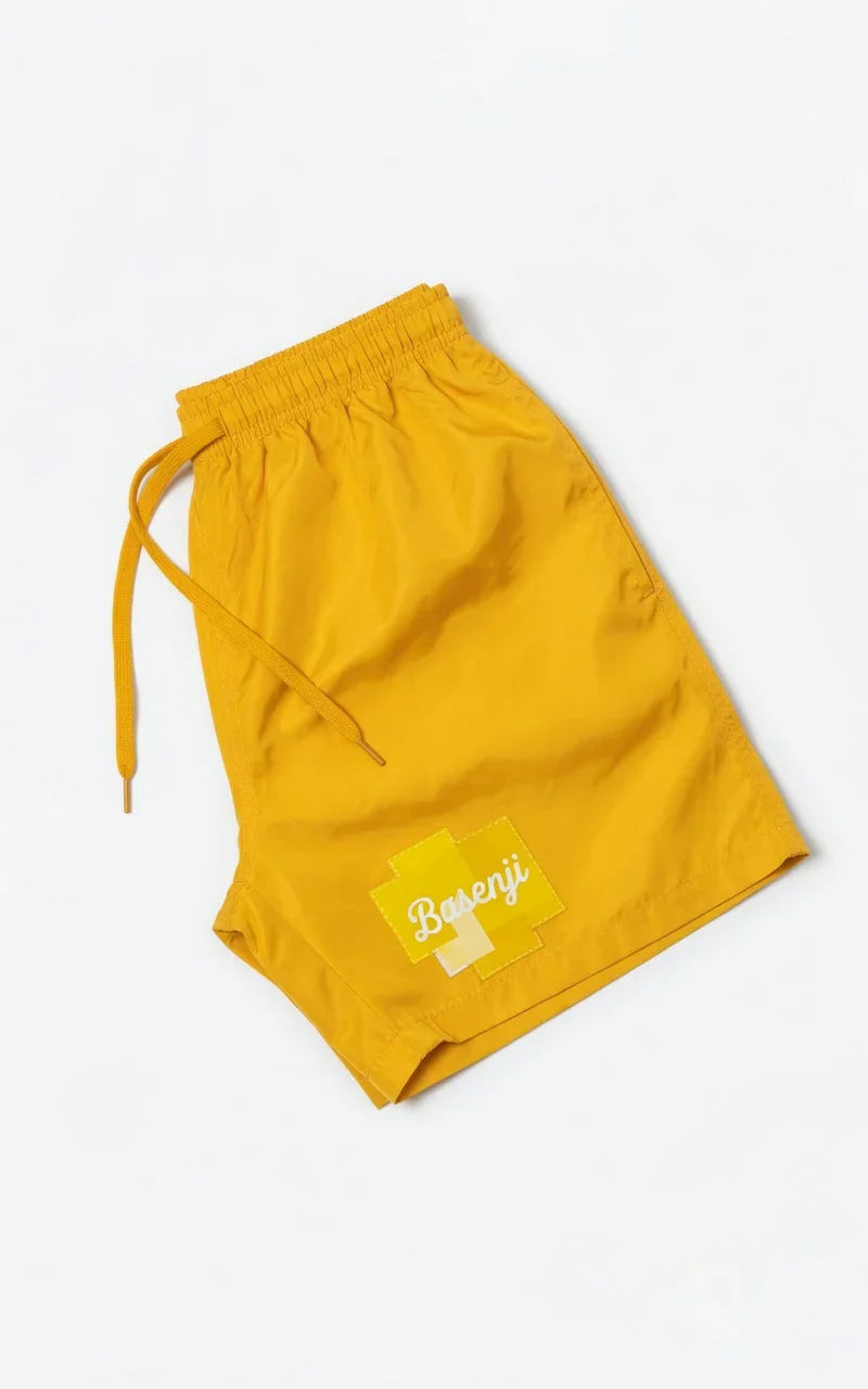 Men's Basenji Yellow Patch Shorts