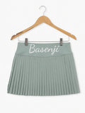 Sage Green Pleated Mini Skirt