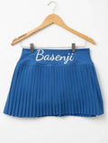 Royal Blue Pleated Mini Skirt