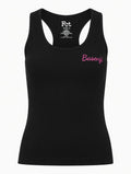 Black Ribbed Tank Top