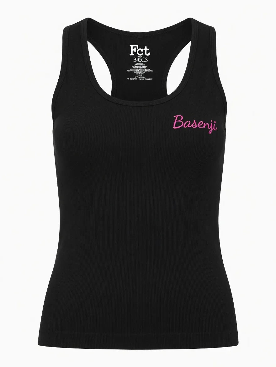 Black Ribbed Tank Top