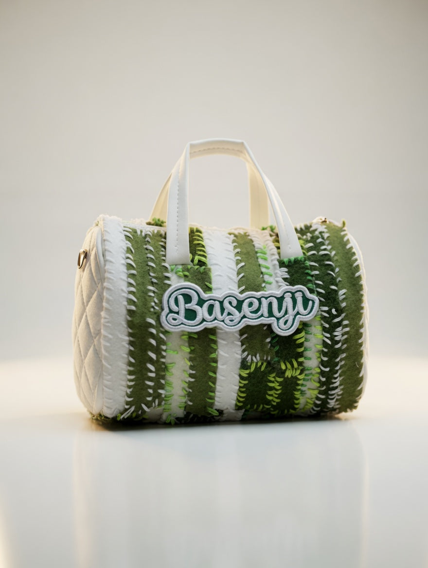 Senji Emerald Barrel Purse